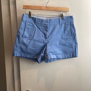 J Crew blue cotton chino shorts size 6